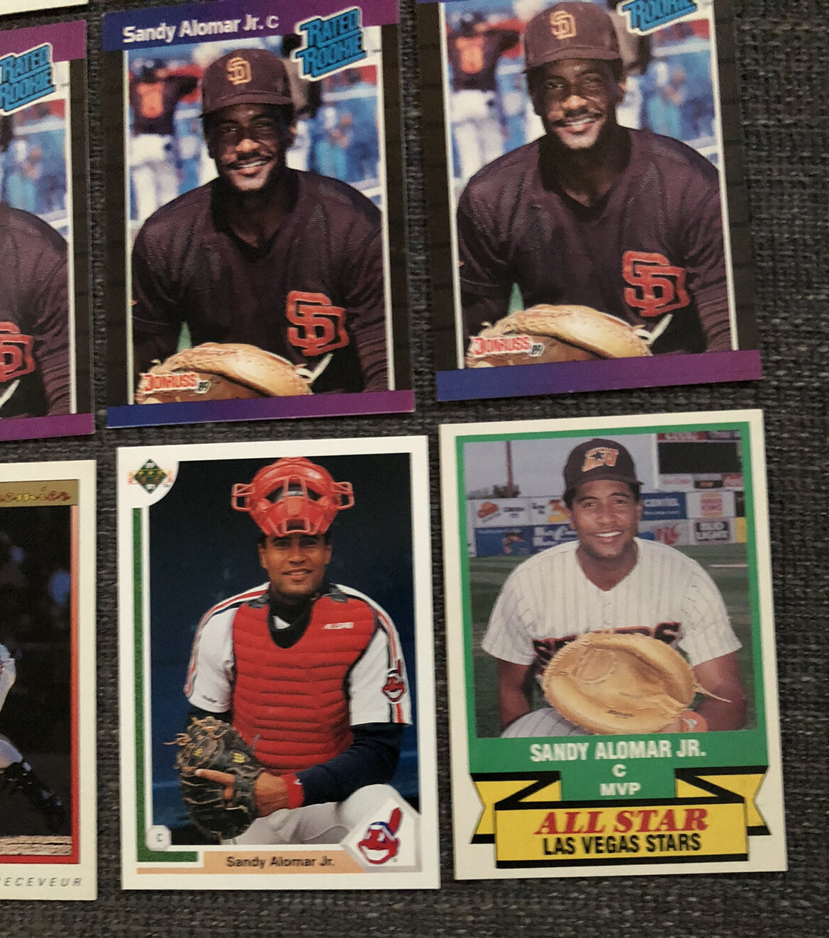 Lot Of 15 Sandy Alomar Jr MLB Major League Baseball Cards Padres Indians  Rookie | eBay