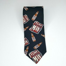 Brewers Of Bud Light Beer Genuine Collections Mens Tie Length 56" Width 4"