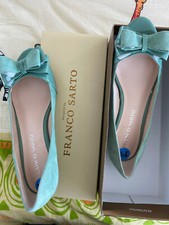 BRAND NEW IN BOX  SUPER CUTE ELEGANT  FRANCO SARTO LEATHER PEPTOE FLATS SZ 7.5