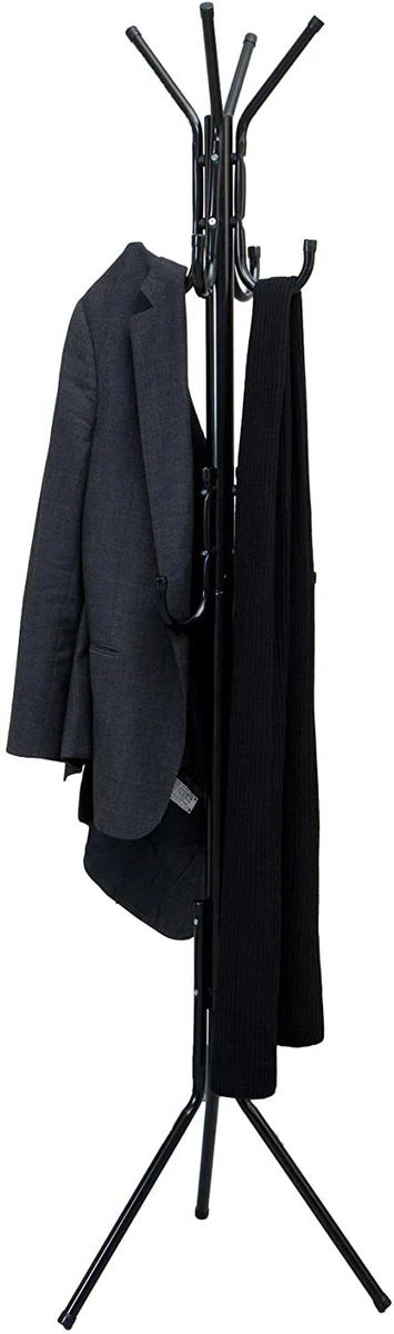 Mind Reader COATRACK11 Standing Metal Coat Rack Hat Hanger 11 Hook for  Jacket, P | eBay