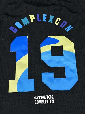 Takashi Murakami Complexcon X Cubs Black Jersey SIZE L USED Takashi Murakami Complexcon X Cubs Black Jersey SIZE L USED