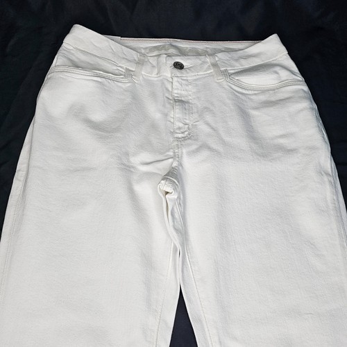 Eddie Bauer Curvy Denim Trouser Jeans Pants Womens Reg. Size White Flare Stretch - Picture 21 of 64