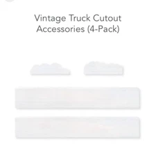 NEW “Vintage Truck Cutout Accessories” Chalk Couture Wood Surfaces 4 Pieces