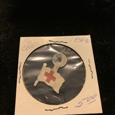vintage redcross  pin