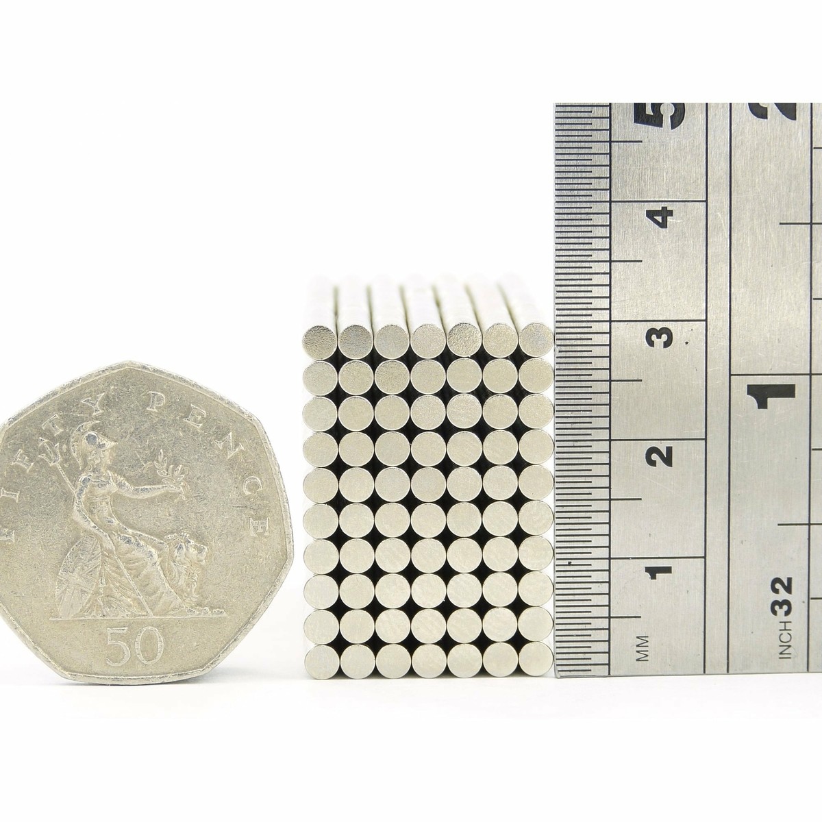 2Pz Magneti Dischi Neodimio N35 15Mm X 3Mm - Magneti Da Frigo Fai Da Te - Foto 5