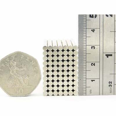 2Pz Magneti Dischi Neodimio N35 15Mm X 3Mm - Magneti Da Frigo Fai Da Te - Foto 8