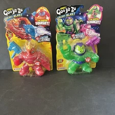 Heroes of Goo Jit Zu  Blazagon & Rockjaw Hero Pack - Super Squishy Water Blaster