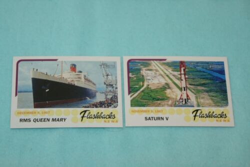 NEWS FLASH BACK LOT OF 2 2016 TOPPS HERITAGE QUEEN MARY & SATURN V #NFRM&NFSV - Picture 1 of 1