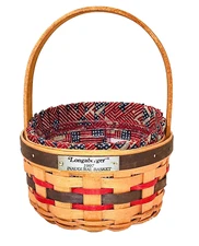 Longaberger Inaugural Basket 1997, with Liner & Protector Vintage