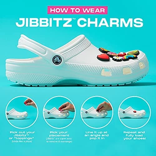 6 Luxury Designer Croc Charm Jibbitz Gibbets Only for Sale in