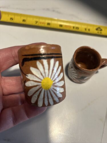 Vintage Native American Childs Cup Apache Set Of 2