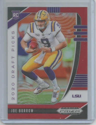 Joe Burrow RC 2020 Panini Prizm Draft RED PRIZM ROOKIE Card 105 LSU Tigers NICE!