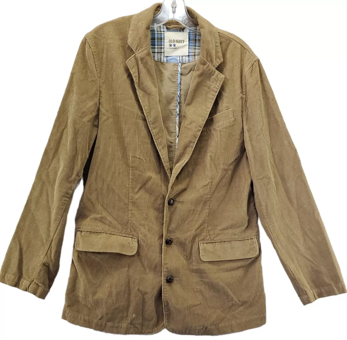 Old Navy Mens Blazer Medium Brown Cotton Corduroy Casual Sport