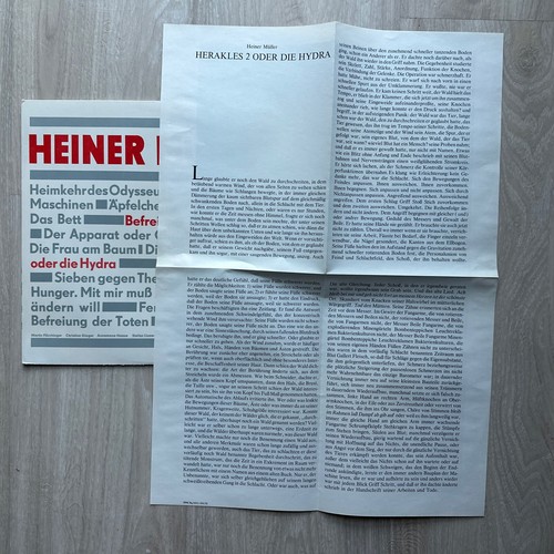 Heiner Müller ZEMENT mit POSTER RARE! NEAR MINT Vinyl LP DDR 1976 Litera 865207 - Bild 2 von 6