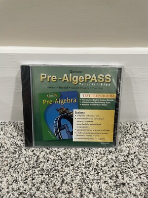 McGraw Hill Pre-AlgePASS Tutorial Plus Test Prep CD-ROM
