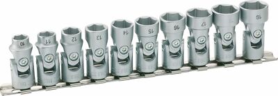HAZET Joint socket set (6-point) 880G/10H Square, hollow 10 mm (3/8 inch) Ou