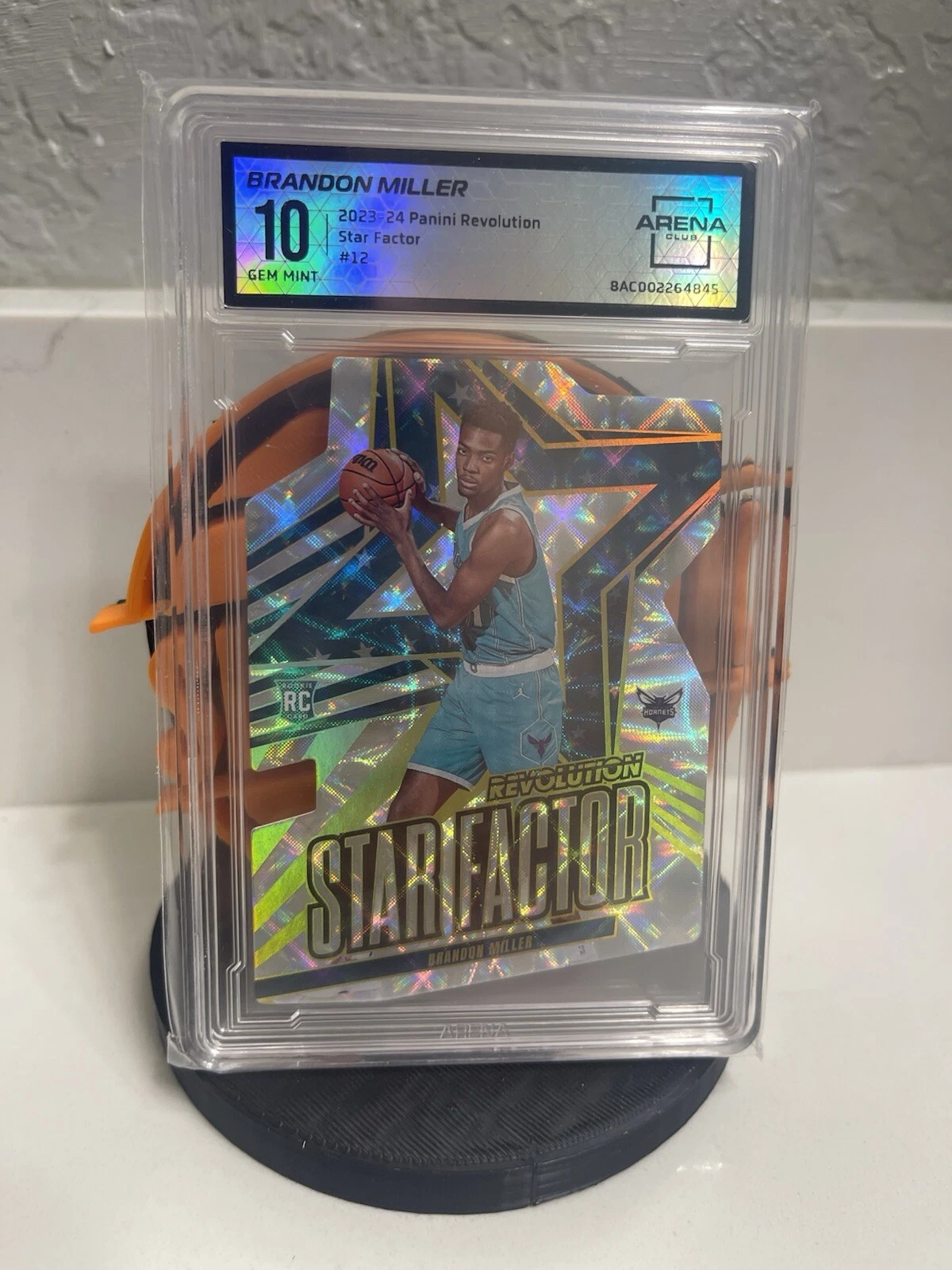 2023-24 Panini Revolution Star Factor Brandon Miller Case Hit SSP Gem Mint 10 RC