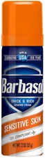 1 Pack Barbasol Sensitive Skin Thick & Rich Shaving Cream For Men, 2 oz