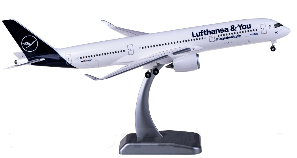 1:200 33CM Hogan Lufthansa AIRBUS A350-900 Passenger Plane ​ ​ABS