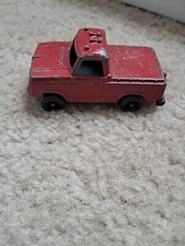 1975 TootsieToy Tiny Toughs 1250 Red Pick Up Truck Meatal Made in USA