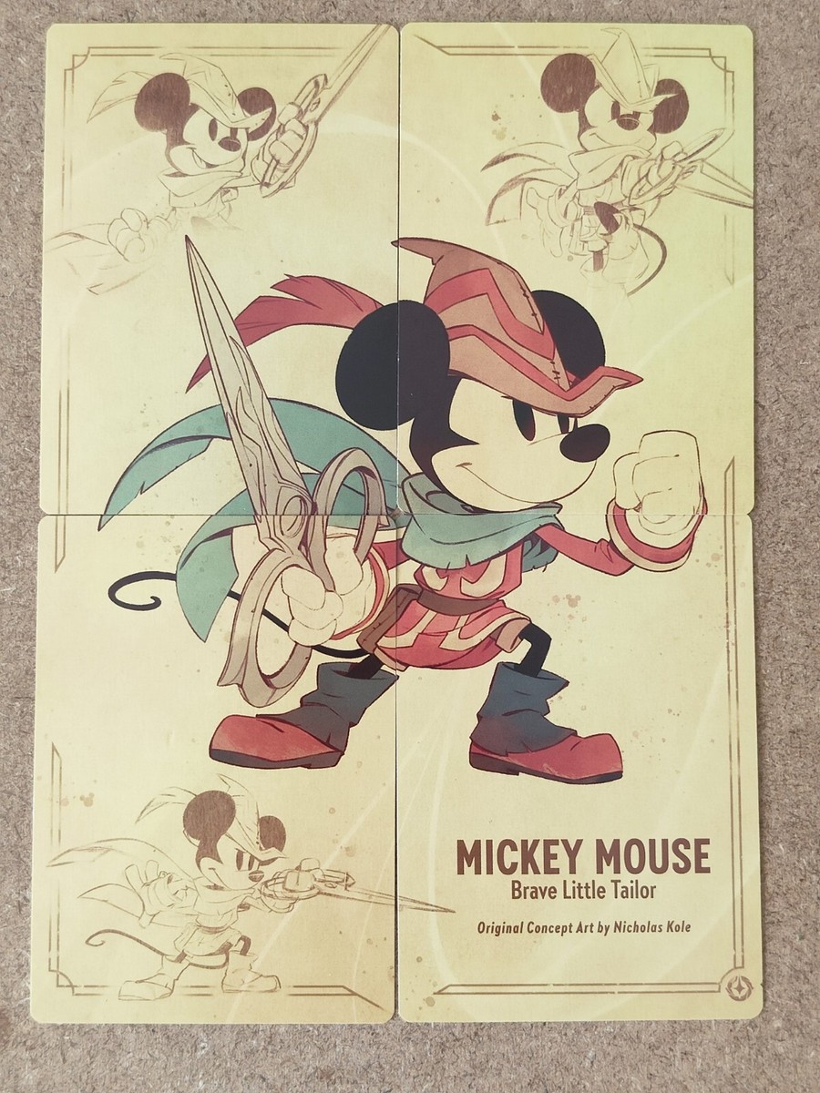 Disney Lorcana Full Concept art card set Mickey Mouse Brave Little Tailor