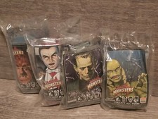 burger king 1997 universal monsters Full Set Lot Of 4