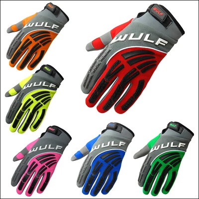 Wulfsport Cub Motocross Shadow Gloves MX Off Road Kids Youth Glove NEW 2024