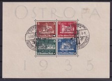 DR Block 3 Ostropa gestempelt mit Sonderstempel (sv299)