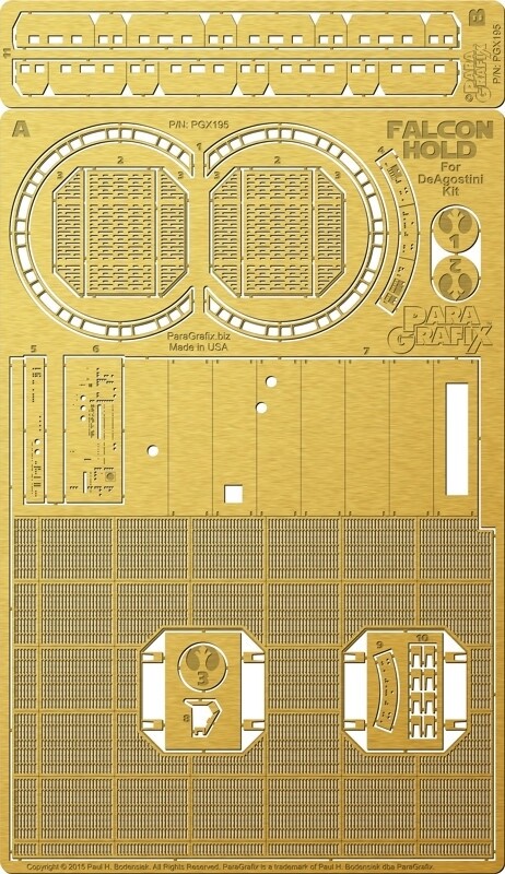Star Wars Millennium Falcon Hold Photoetch for DeAgostini