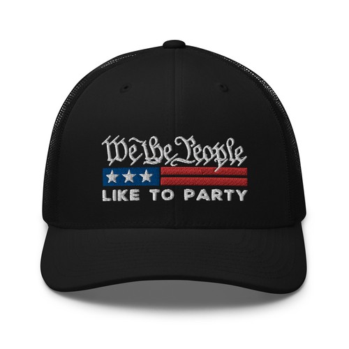 Sombrero de camionero We the People Like to the Party 4 de julio para hombre y mujer - Imagen 6 de 27