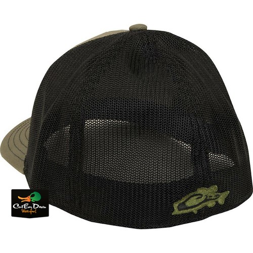 NEW DRAKE PERFORMANCE FISHING DPF LOGO STRETCH FIT BALL CAP FLEX FITTED HAT - Picture 4 of 10