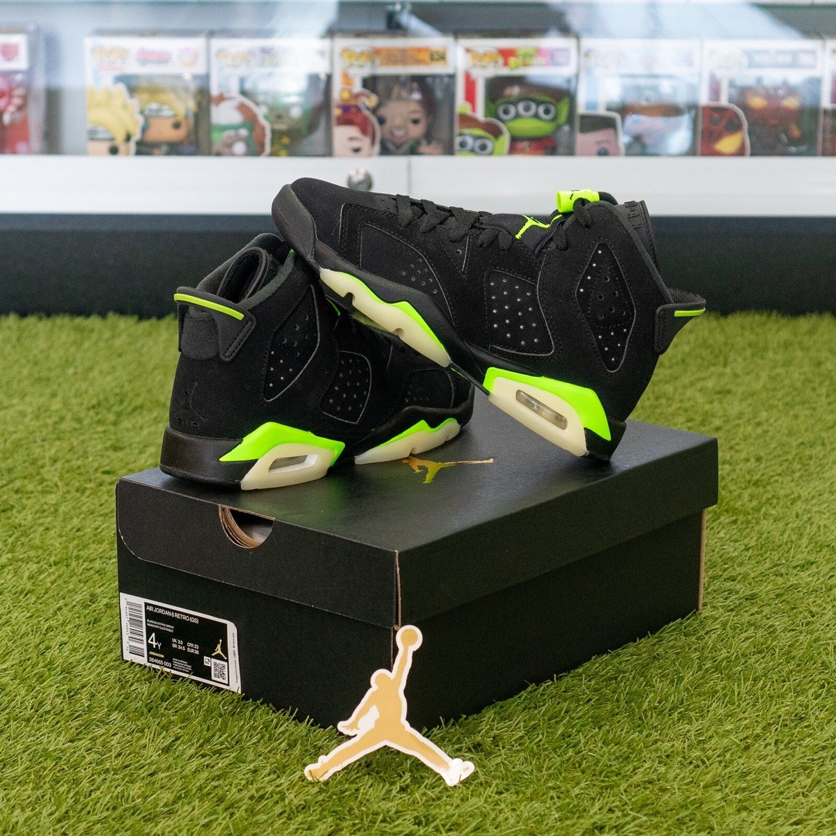 Size 4Y Jordan Retro GS Electric Green 2021 384665-003