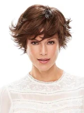 Meg Wig by Jon Renau, All Colors, Straight Short Hand Tied Wig
