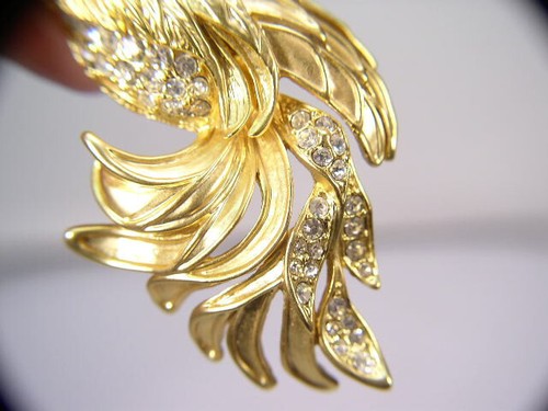 #..5...Pc.s...LOT.. BROOCHES *Special* BIRD DESIGNER SIGNED CRYSTALS 1788M-70 - Picture 4 of 7