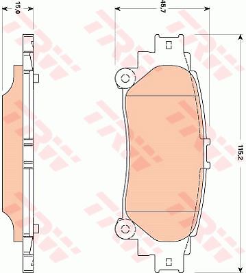 Plaquettes de frein anti-bruit pour Toyota Prius Plus et Lexus RX 350 AWD