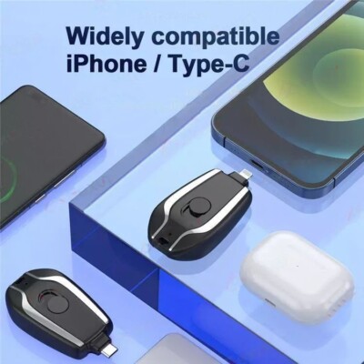 Tragbare Mini-Schlüsselanhänger Power Banks Backup Charge Tragbares Ladegerät