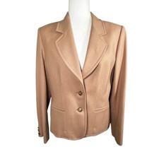 Pendleton Vintage Wool Beige Tan Blazer Size 8