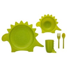 Lustiges nachhaltiges Kinder Essgeschirr Gedeck Geschirr Besteck Teller Tasse Bo