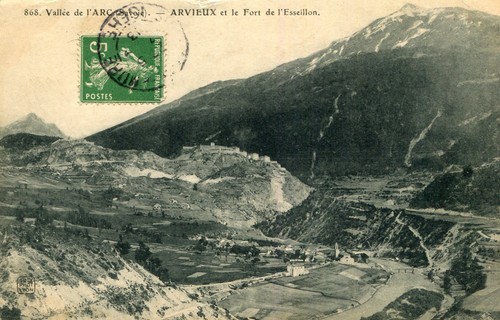 Carte Ancienne Des Forts De L'Esseillon – 1880 – Originale Militaire
