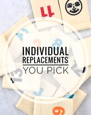 Rummikub Tiles Individual Engraved Back Replacement Game Pieces - You Pick 