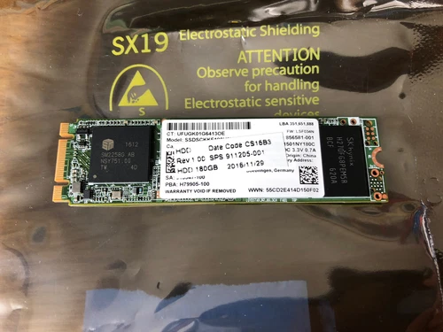 Cheap 180Gb M.2 SATA Solid State Laptop Drive, great used condition