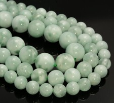 Genuine Natural Green Moonstone Gemstone AAA Round 4mm 6mm Loose Beads A252 