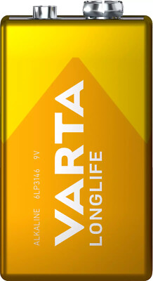 4 x Varta 9V Block E-Block 4122 Longlife Alklaine 6LR61 Spielzeug MN1604 lose