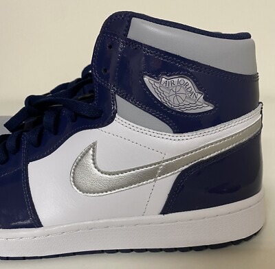 Nike Air Jordan 1 High G Mens Sz 13 Patent Midnight Navy