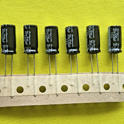Rubycon 220uF 35V 105°C ELKO Kondensator Radial Menge Wählbar 1-10 Stück