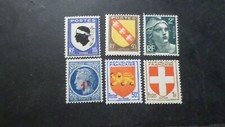 FRANCE, LOT 6 timbres années '40 neufs** LUXE, MNH STAMPS (B)
