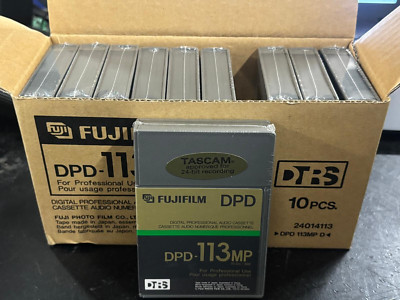 FUJIFILM DPD-113MP - Digital Professional Audio Cassettes Brand New Lot of 10