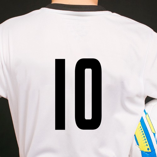 Iron On Football Shirt Transfer Name and Number Customise Your Team Kit