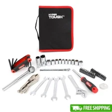 51Piece Auto Motorcycle Tool Kit Carbon Steel Storage Case Mechanic Set New