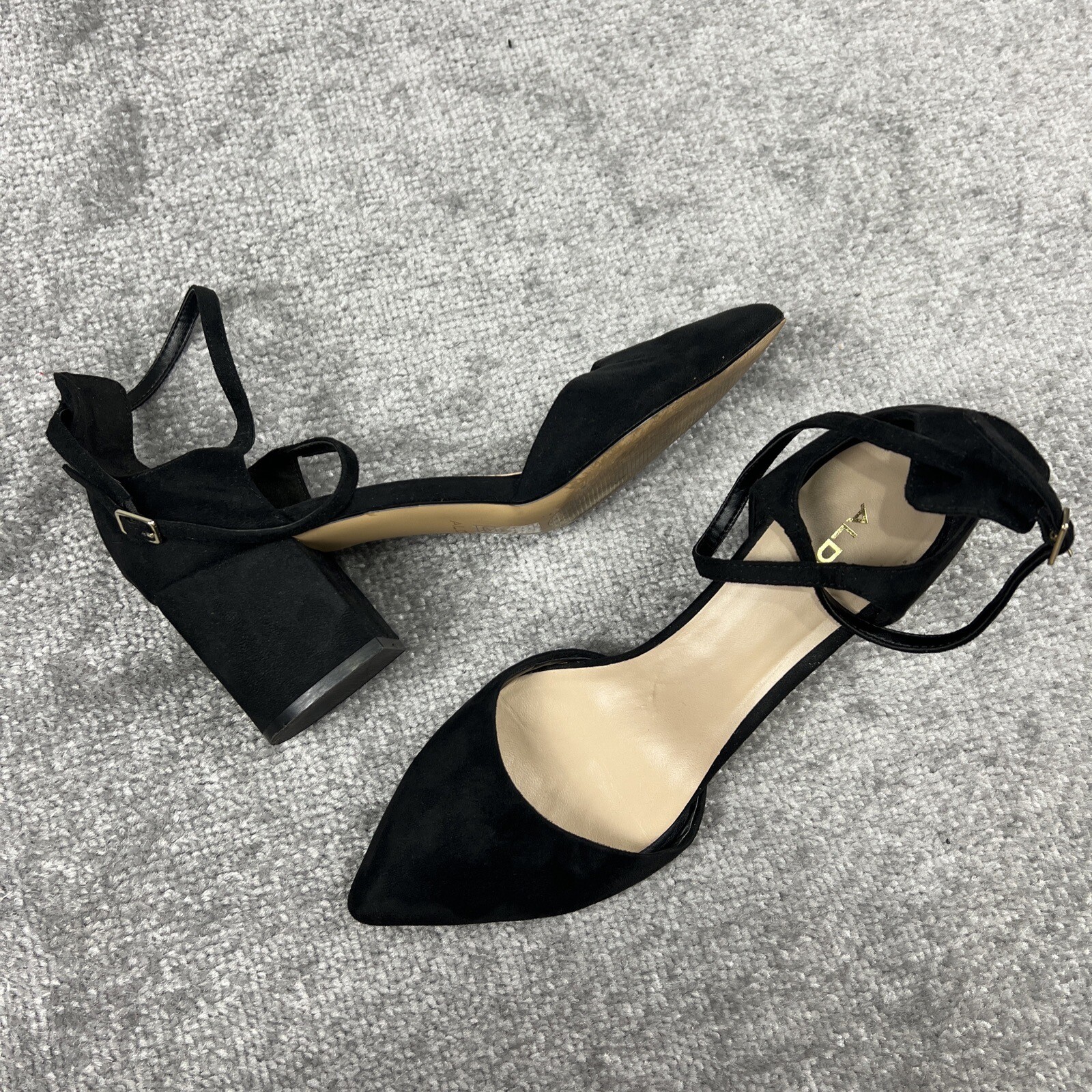 ALDO Women's Brookshear Block Heel Pump Dress Shoes S… Gem